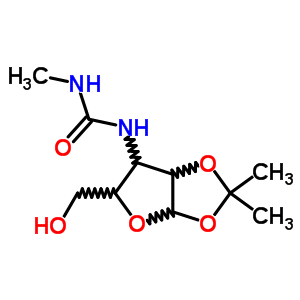52019-06-4  3-deoxy-3-[(methylcarbamoyl)amino]-1,2-O-(1-methylethylidene)pentofuranose