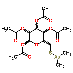 55094-15-0;59401-56-8;78478-70-3  1,2,3,4-tetra-O-acetyl-6-S-(dimethylarsanyl)-6-thiohexopyranose