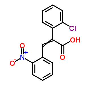 56988-13-7  2-(2-chlorophenyl)-3-(2-nitrophenyl)prop-2-enoic acid