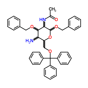 59211-14-2  benzyl 2-(acetylamino)-4-amino-3-O-benzyl-2,4-dideoxy-6-O-tritylhexopyranoside