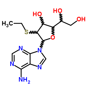 59837-20-6;59837-21-7  9-(2-S-ethyl-2-thiohexofuranosyl)-9H-purin-6-amine