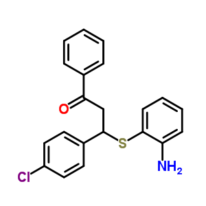 60246-71-1  3-[(2-aminophenyl)sulfanyl]-3-(4-chlorophenyl)-1-phenylpropan-1-one