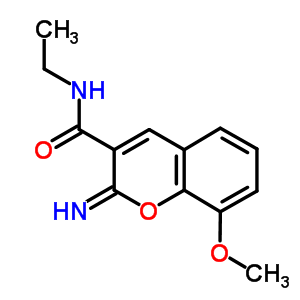 67231-55-4  (2Z)-N-ethyl-2-imino-8-methoxy-2H-chromene-3-carboxamide