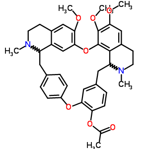 73885-53-7  6,6',7-trimethoxy-2,2'-dimethylberbaman-12-yl acetate