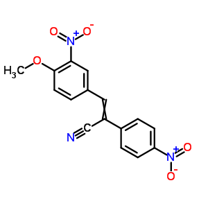 1241-09-4;4769-17-9  3-(4-methoxy-3-nitrophenyl)-2-(4-nitrophenyl)prop-2-enenitrile