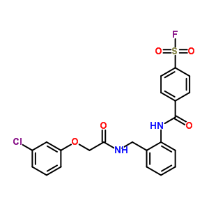 16711-89-0  4-{[2-({[(3-chlorophenoxy)acetyl]amino}methyl)phenyl]carbamoyl}benzenesulfonyl fluoride