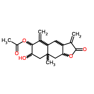22660-69-1  7-hydroxy-8a-methyl-3,5-dimethylidene-2-oxododecahydronaphtho[2,3-b]furan-6-yl acetate