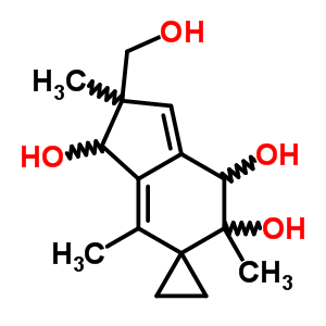 25532-76-7  2'-(hydroxymethyl)-2',4',6'-trimethyl-2',3',6',7'-tetrahydrospiro[cyclopropane-1,5'-indene]-3',6',7'-triol