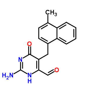 31349-30-1  2-amino-5-[(4-methylnaphthalen-1-yl)methyl]-6-oxo-3,6-dihydropyrimidine-4-carbaldehyde