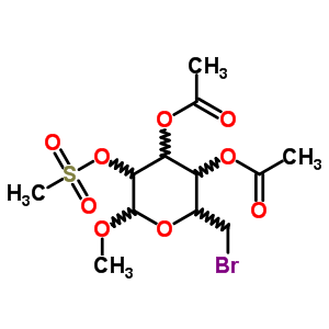 34340-11-9  methyl 3,4-di-O-acetyl-6-bromo-6-deoxy-2-O-(methylsulfonyl)hexopyranoside