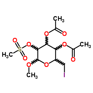 34340-12-0  methyl 3,4-di-O-acetyl-6-deoxy-6-iodo-2-O-(methylsulfonyl)hexopyranoside