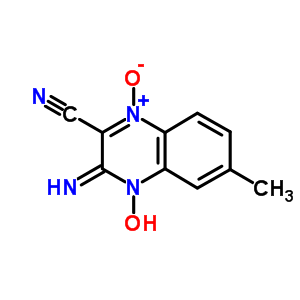 51420-57-6  (3E)-4-hydroxy-3-imino-6-methyl-3,4-dihydroquinoxaline-2-carbonitrile 1-oxide