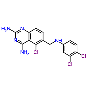 52128-43-5;59318-71-7  5-chloro-6-{[(3,4-dichlorophenyl)amino]methyl}quinazoline-2,4-diamine