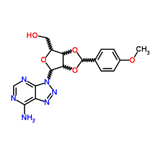 53458-42-7  3-[2,3-O-(4-methoxybenzylidene)pentofuranosyl]-3H-[1,2,3]triazolo[4,5-d]pyrimidin-7-amine