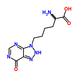 55739-68-9  6-(7-oxo-2,7-dihydro-3H-[1,2,3]triazolo[4,5-d]pyrimidin-3-yl)norleucine