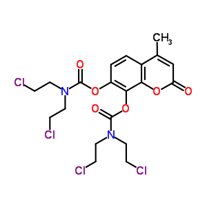 57167-89-2  4-methyl-2-oxo-2H-chromene-7,8-diyl bis[bis(2-chloroethyl)carbamate]