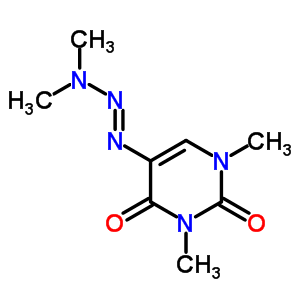 57381-23-4  5-[(1E)-3,3-dimethyltriaz-1-en-1-yl]-1,3-dimethylpyrimidine-2,4(1H,3H)-dione