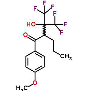 34844-29-6  2-(1,1,1,3,3,3-hexafluoro-2-hydroxypropan-2-yl)-1-(4-methoxyphenyl)pentan-1-one