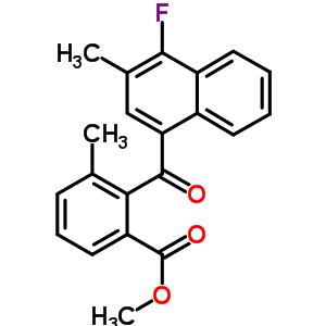 37113-10-3  methyl 2-[(4-fluoro-3-methylnaphthalen-1-yl)carbonyl]-3-methylbenzoate