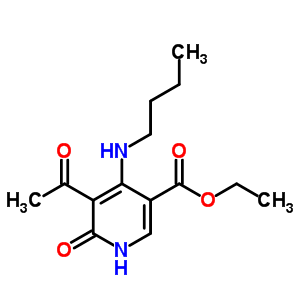 41095-01-6  ethyl 5-acetyl-4-(butylamino)-6-oxo-1,6-dihydropyridine-3-carboxylate