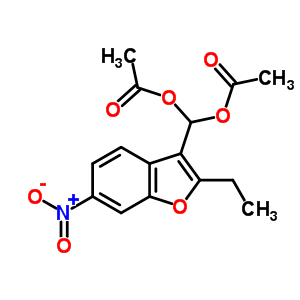42901-92-8  (2-ethyl-6-nitro-1-benzofuran-3-yl)methanediyl diacetate