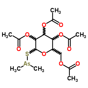 50793-59-4;66981-37-1  2,3,4,6-tetra-O-acetyl-1-S-(dimethylarsanyl)-1-thiohexopyranose