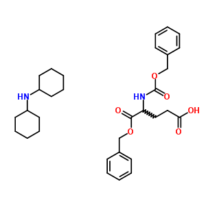 53363-74-9  5-(benzyloxy)-4-{[(benzyloxy)carbonyl]amino}-5-oxopentanoic acid - N-cyclohexylcyclohexanamine (1:1) (non-preferred name)