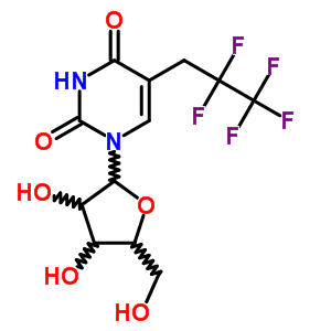 55420-10-5  5-(2,2,3,3,3-pentafluoropropyl)-1-pentofuranosylpyrimidine-2,4(1H,3H)-dione 55420-10-5  5-(2,2,3,3,3-pentafluoropropyl)-1-pentofuranosylpyrimidine-2,4(1H,3H)-dione