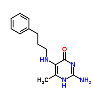 1674-60-8  2-amino-6-methyl-5-[(3-phenylpropyl)amino]pyrimidin-4(1H)-one