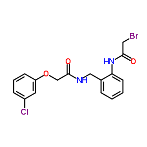 20209-74-9  2-bromo-N-[2-({[(3-chlorophenoxy)acetyl]amino}methyl)phenyl]acetamide