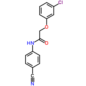 20213-16-5  2-(3-chlorophenoxy)-N-(4-cyanophenyl)acetamide