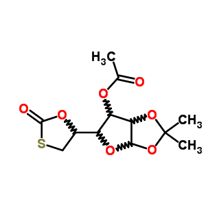 32953-62-1  2,2-dimethyl-5-(2-oxo-1,3-oxathiolan-5-yl)tetrahydrofuro[2,3-d][1,3]dioxol-6-yl acetate (non-preferred name)