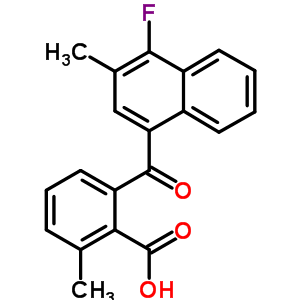 35187-92-9  2-[(4-fluoro-3-methylnaphthalen-1-yl)carbonyl]-6-methylbenzoic acid