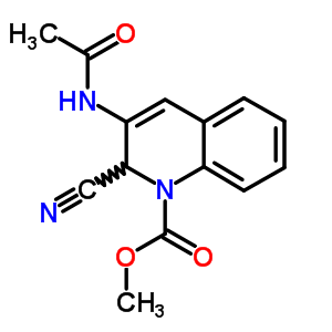 40501-67-5  methyl 3-(acetylamino)-2-cyanoquinoline-1(2H)-carboxylate