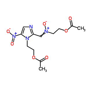 42021-75-0  2-[({1-[2-(acetyloxy)ethyl]-5-nitro-1H-imidazol-2-yl}methylidene)(oxido)-lambda~5~-azanyl]ethyl acetate