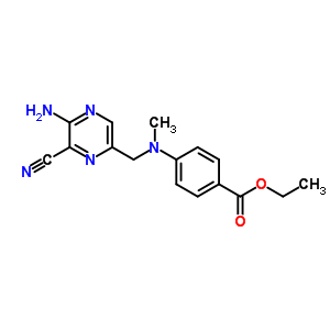 43111-45-1  ethyl 4-{[(5-amino-6-cyanopyrazin-2-yl)methyl](methyl)amino}benzoate