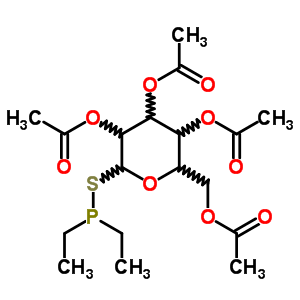 55263-69-9  2,3,4,6-tetra-O-acetyl-1-S-(diethylphosphanyl)-1-thiohexopyranose