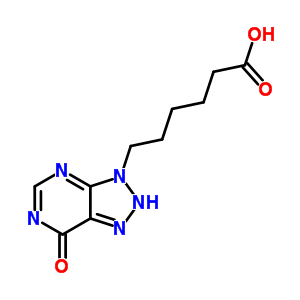 55739-66-7  6-(7-oxo-2,7-dihydro-3H-[1,2,3]triazolo[4,5-d]pyrimidin-3-yl)hexanoic acid