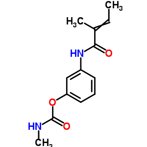 55791-83-8  3-[(2-methylbut-2-enoyl)amino]phenyl methylcarbamate