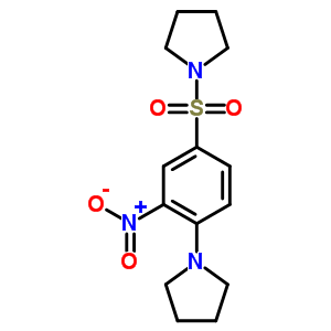 59504-28-8  1-{[3-nitro-4-(pyrrolidin-1-yl)phenyl]sulfonyl}pyrrolidine