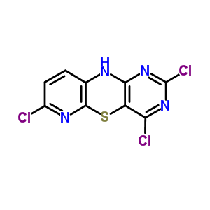 63931-19-1  2,4,7-trichloro-10H-pyrido[2,3-b]pyrimido[4,5-e][1,4]thiazine