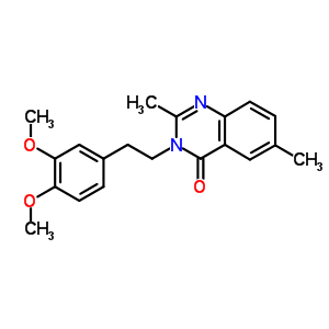 70291-92-8  3-[2-(3,4-dimethoxyphenyl)ethyl]-2,6-dimethylquinazolin-4(3H)-one