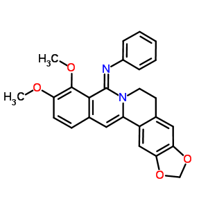71266-73-4  N-[(8Z)-9,10-dimethoxy-5,6-dihydro-8H-[1,3]dioxolo[4,5-g]isoquino[3,2-a]isoquinolin-8-ylidene]aniline