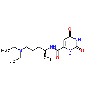 79692-37-8  N-[5-(diethylamino)pentan-2-yl]-2,6-dioxo-1,2,3,6-tetrahydropyrimidine-4-carboxamide