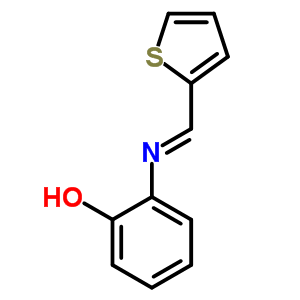 1435-04-7  2-{[(E)-thiophen-2-ylmethylidene]amino}phenol