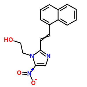 30529-25-0  2-{2-[2-(naphthalen-1-yl)ethenyl]-5-nitro-1H-imidazol-1-yl}ethanol