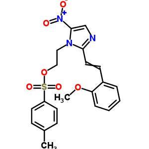 30579-21-6  2-{2-[2-(2-methoxyphenyl)ethenyl]-5-nitro-1H-imidazol-1-yl}ethyl 4-methylbenzenesulfonate