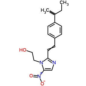 30579-42-1  2-(2-{2-[4-(butan-2-yl)phenyl]ethenyl}-5-nitro-1H-imidazol-1-yl)ethanol