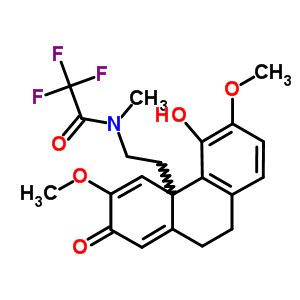 38726-49-7  2,2,2-trifluoro-N-[2-(5-hydroxy-3,6-dimethoxy-2-oxo-9,10-dihydrophenanthren-4a(2H)-yl)ethyl]-N-methylacetamide