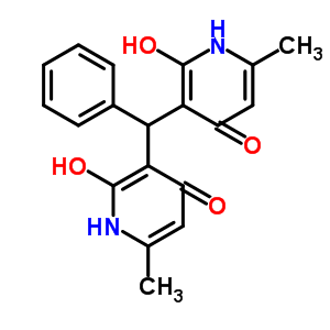 51424-04-5  3,3'-(phenylmethanediyl)bis(2-hydroxy-6-methylpyridin-4(1H)-one)